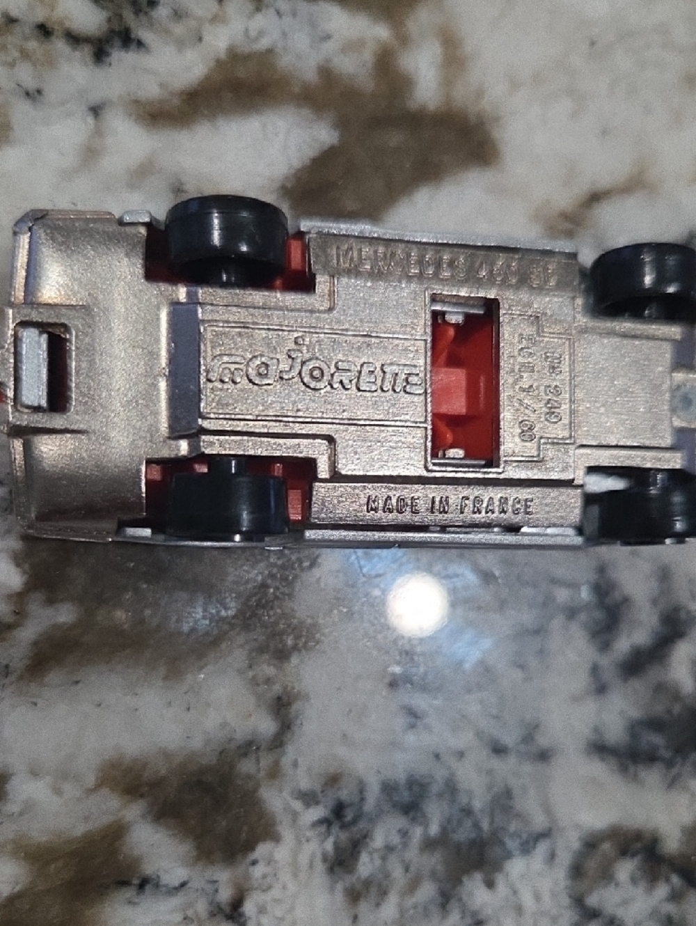 Vintage Majorette diecast silver Mercedes-Benz 45 - Picture 4 of 4